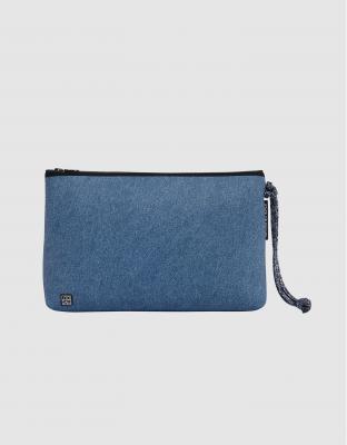 エブリデイポーチ　ラージ　フェードデニム