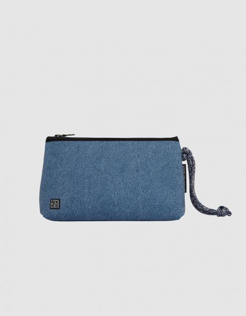 エブリデイポーチ　ミディアム　フェードデニム