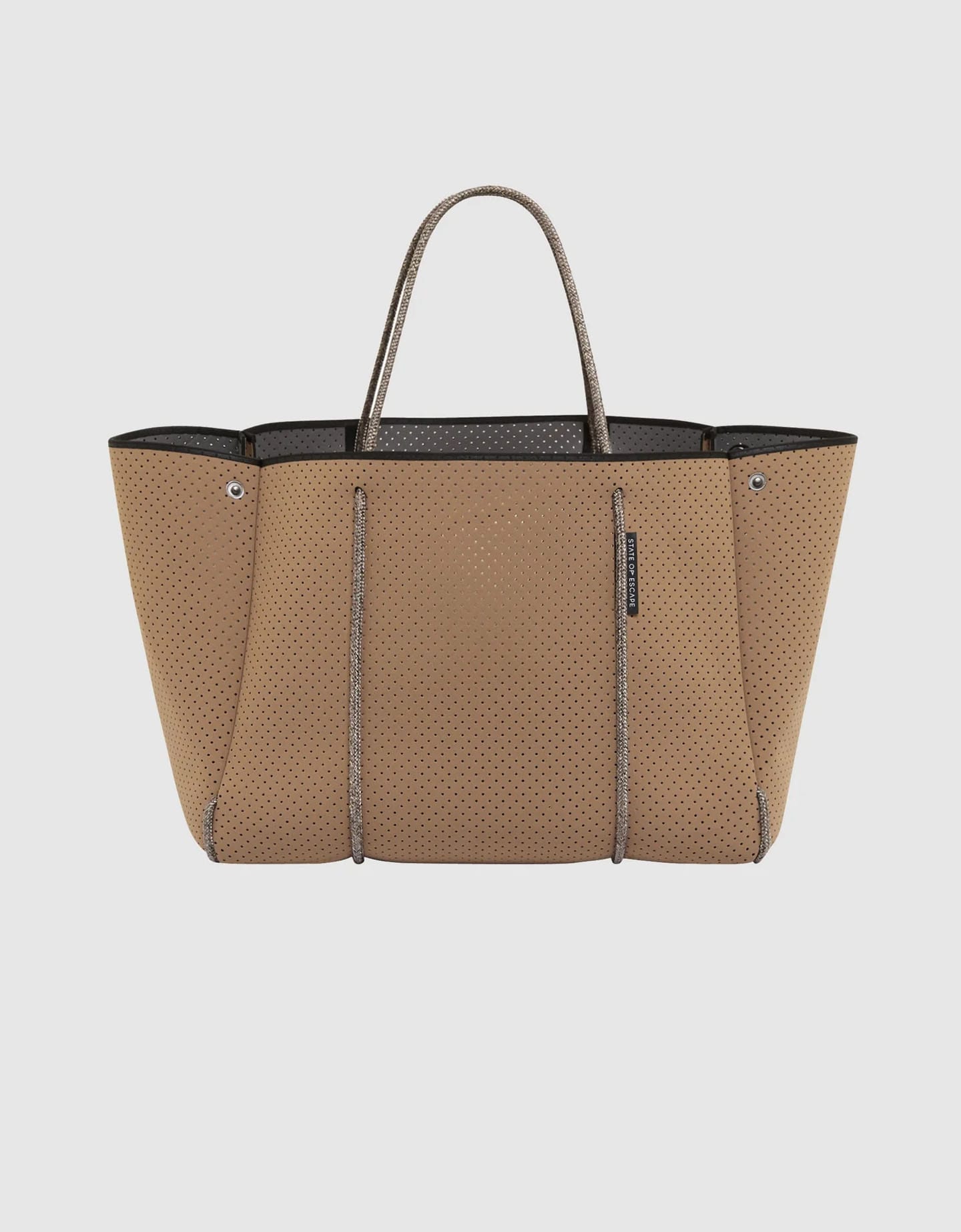 エスケープ　トート　キャラメル/スティール